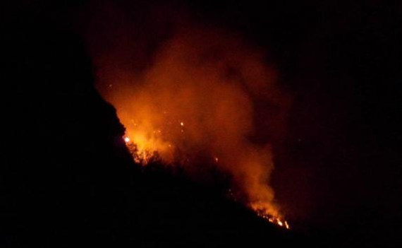 «Индейцы» сожгли бухту Виноградная на Фиоленте (фото)