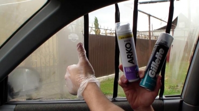 Пена для бритья, как лучший способ борьбы с запотеванием стекол в машине