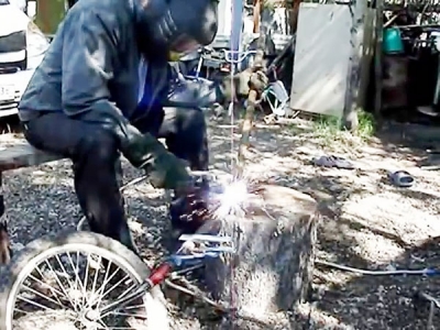 Как сделать ручной окучник картошки из строго велосипеда