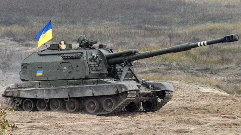 Украинская армия выдвинула на передовые позиции самоходную гаубичную артиллерию